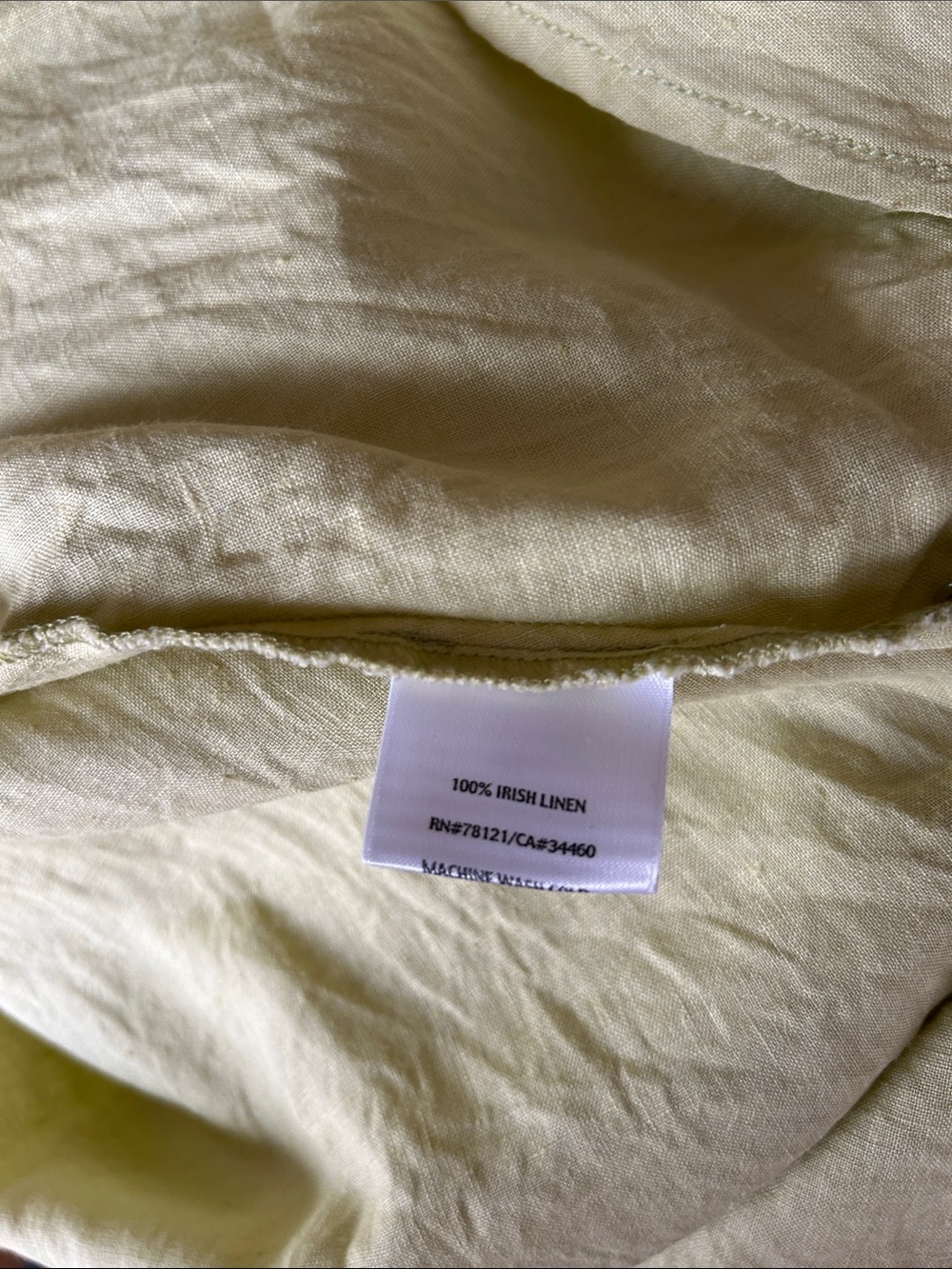 Eileen Fisher Pale Lime Button-Front Tunic 1X - Picture 8 of 12